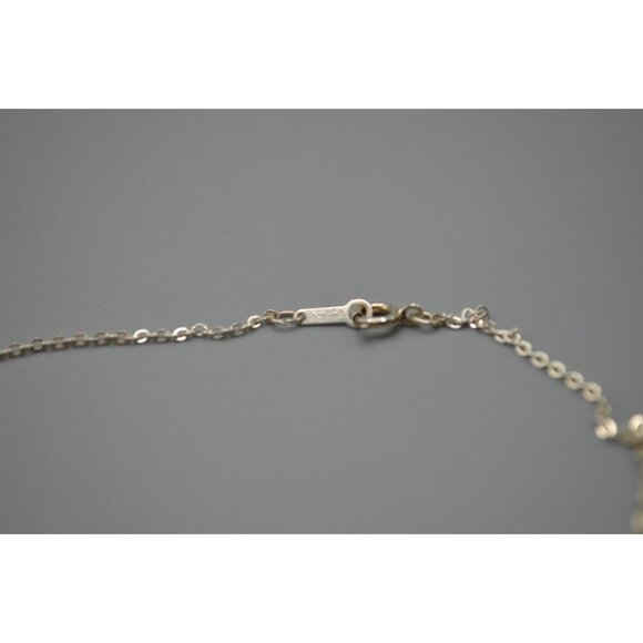 Sterling Silver Heart Pendant w Ruby Stone FM 83 Franklin Mint Filigree 925 - Picture 5 of 11